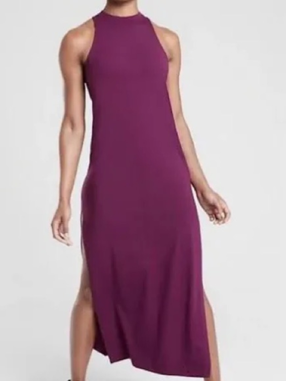 Athleta Destination High Neck Halter Style Maxi Dress